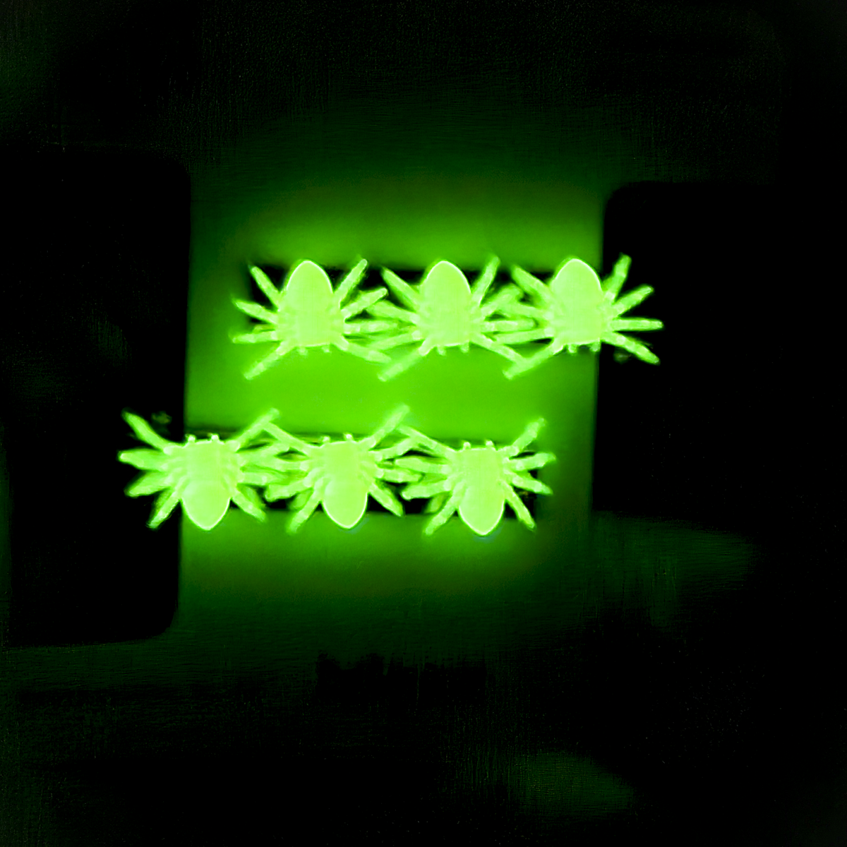 Glow in the Dark Spider Hair Clips