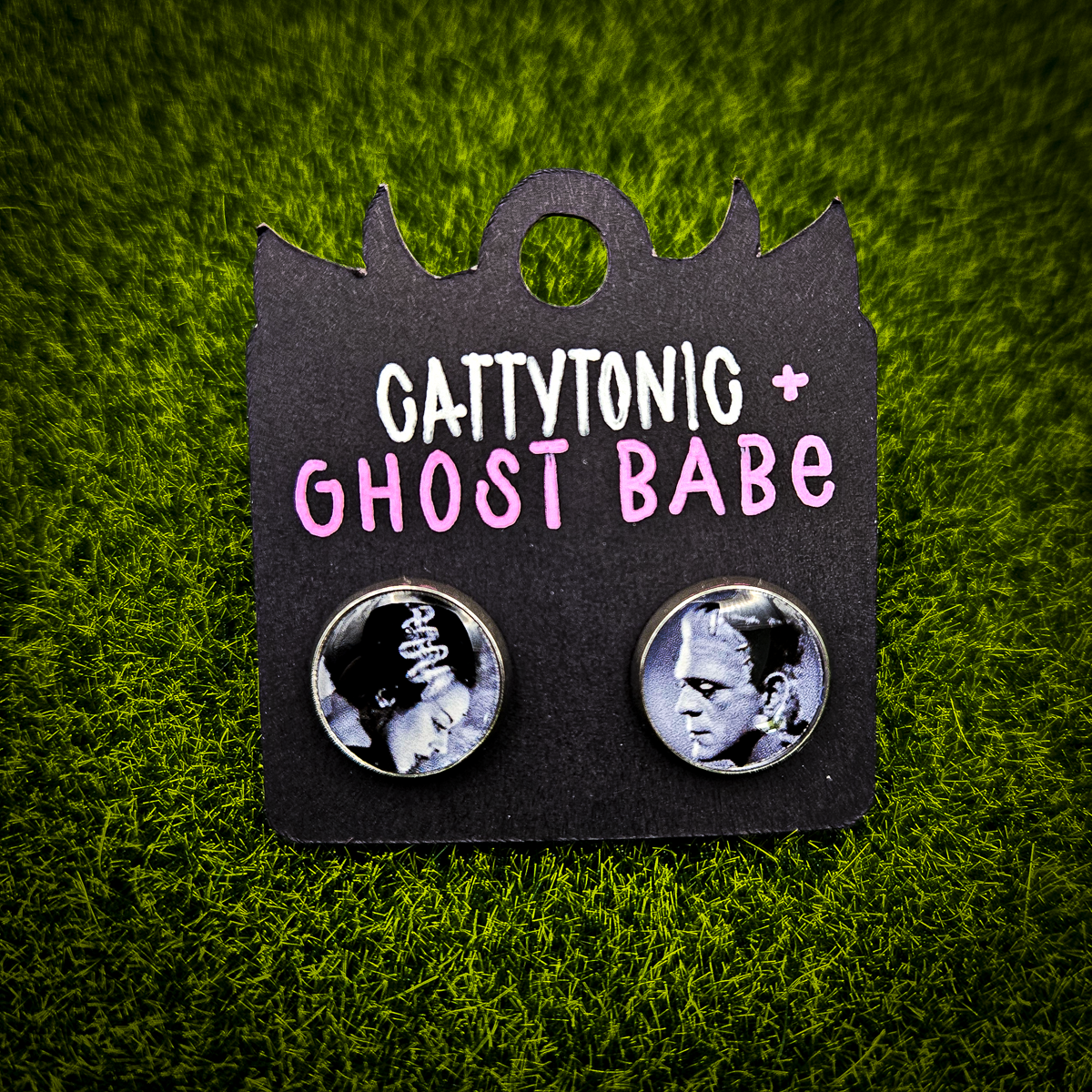 Ghost Babe Spooky Earring Studs