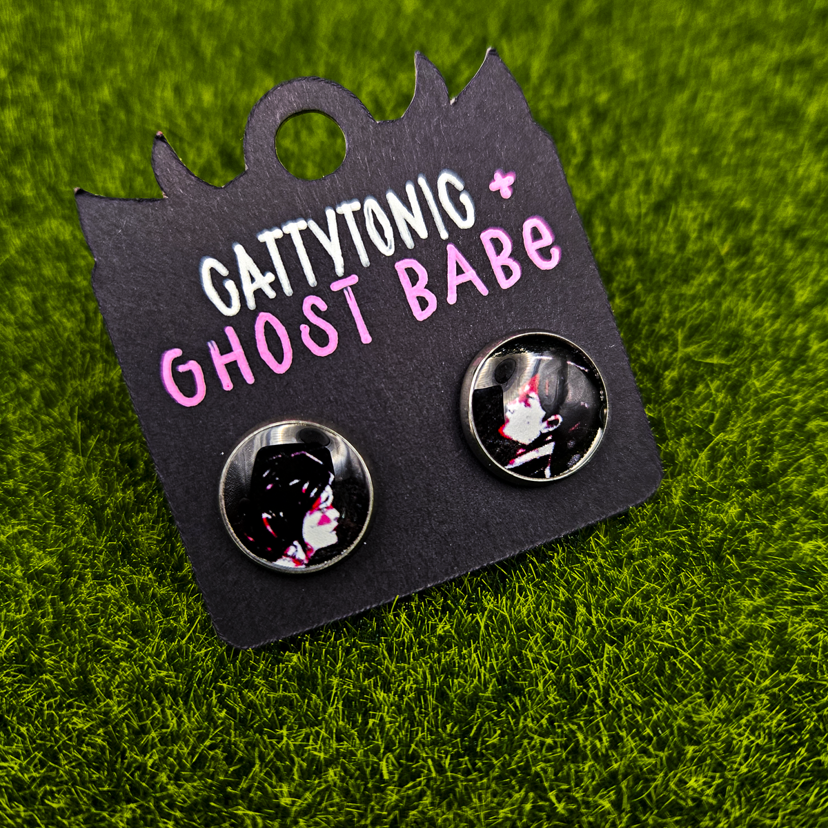 Ghost Babe Spooky Earring Studs