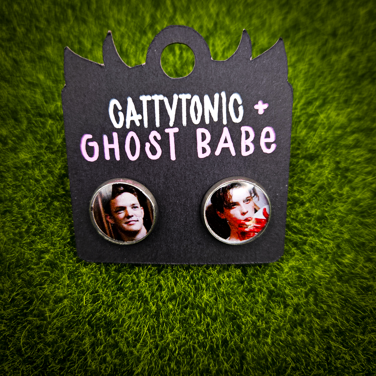 Ghost Babe Spooky Earring Studs
