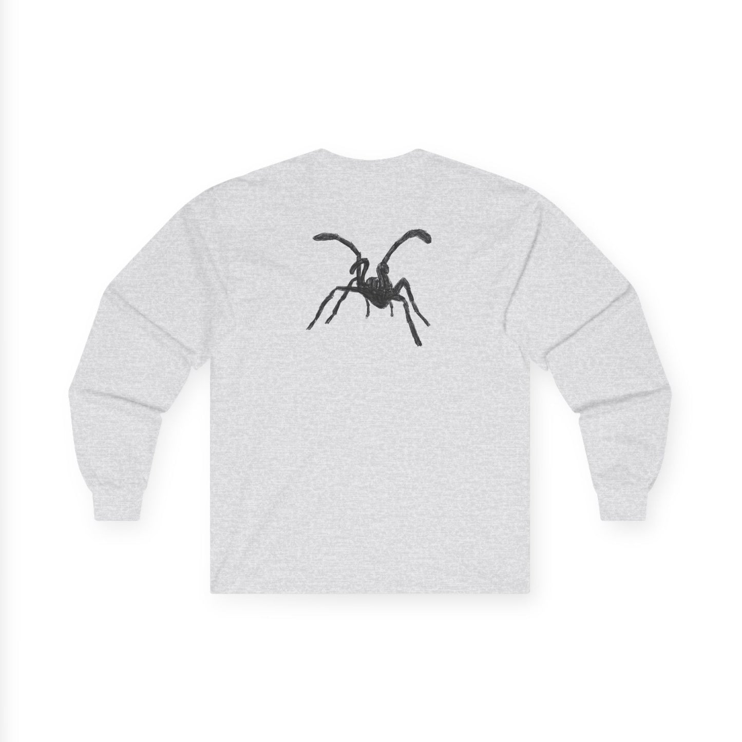 Tarantula Sketch Long Sleeve Tee - Printed sleeves