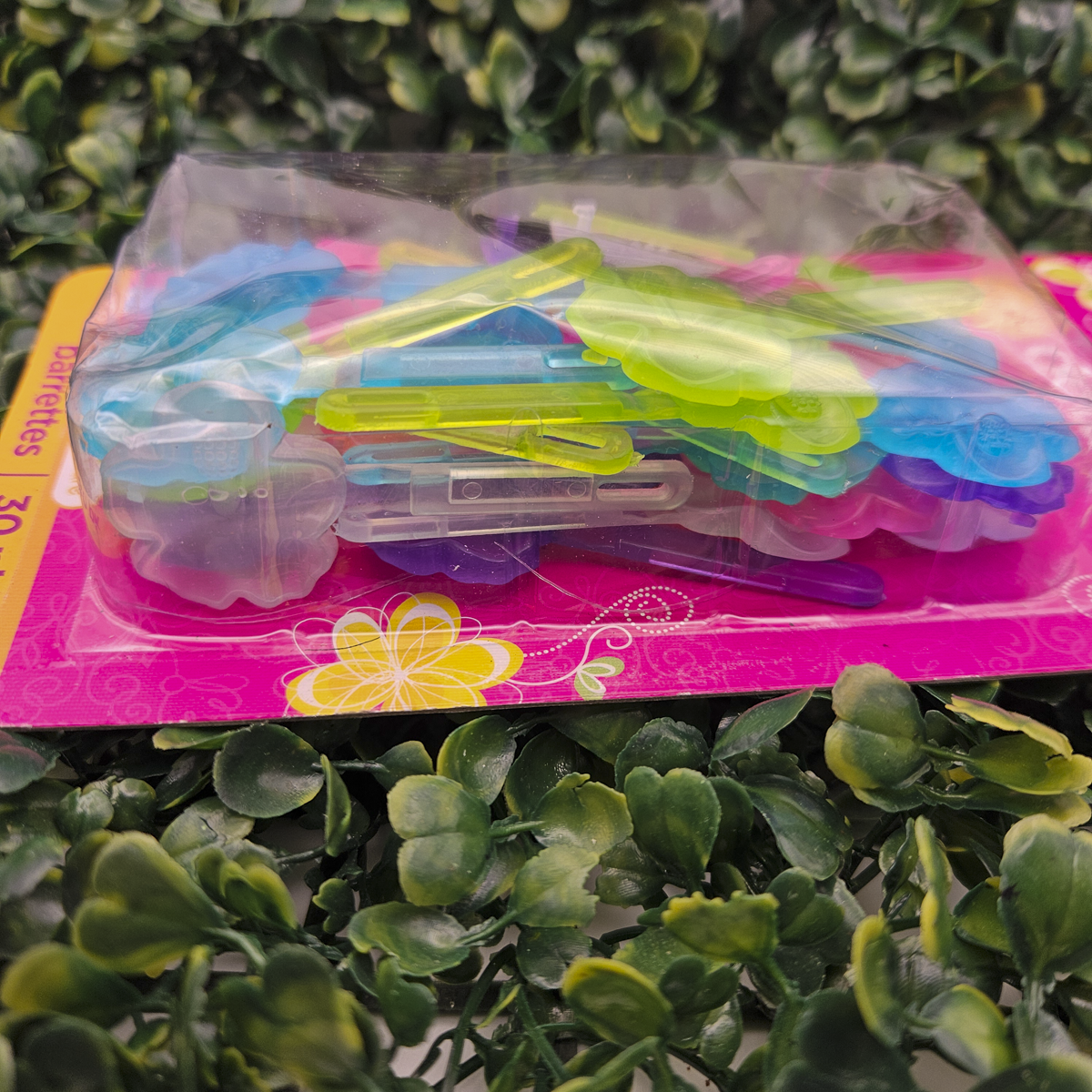 30 Count Colorful Barrette Packs