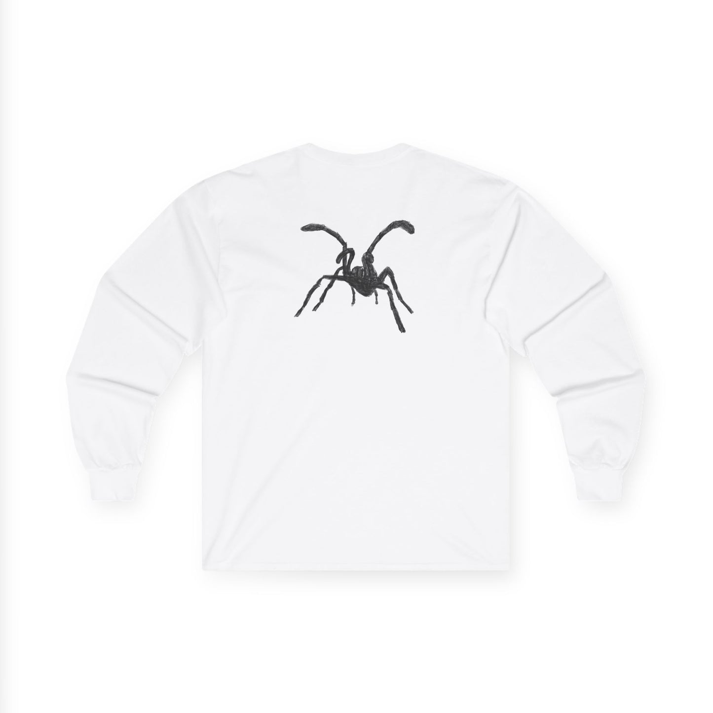 Tarantula Sketch Long Sleeve Tee - Printed sleeves