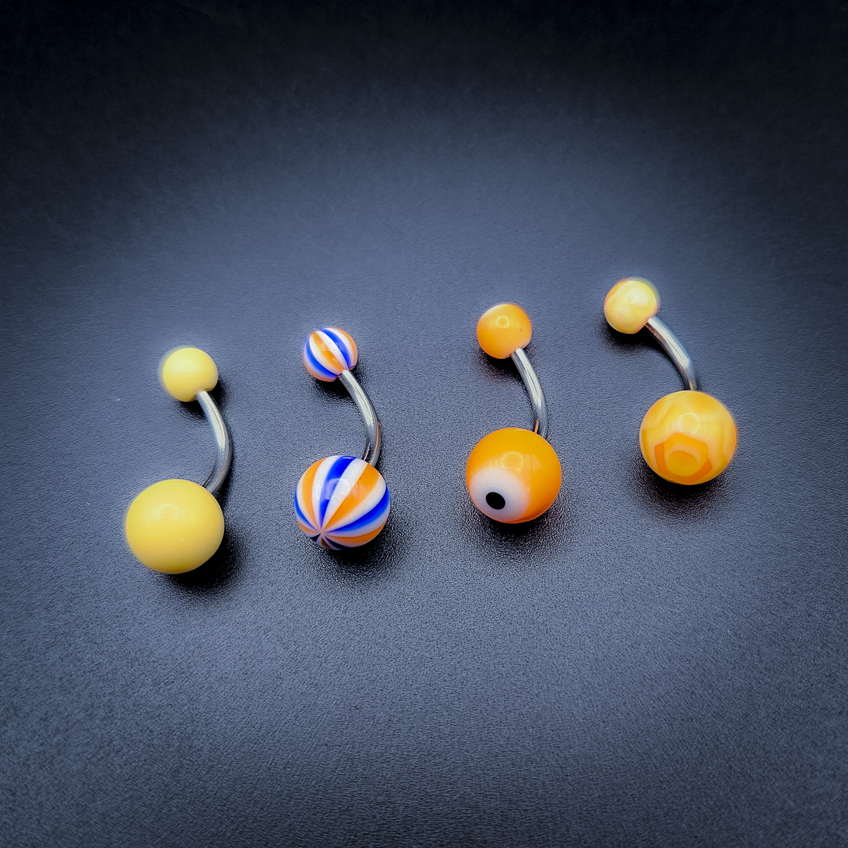 Body Jewelry - Mixed Packs of Stainless Steel 14g Curved and Straight Barbells