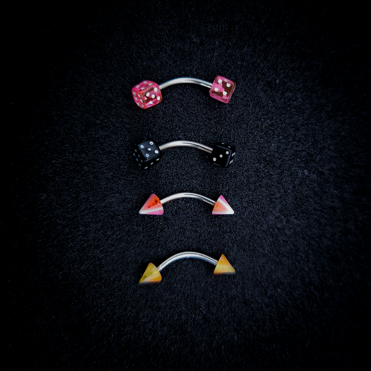 Body Jewelry - Mixed Packs of Stainless Steel 16g Curved and Straight Barbells