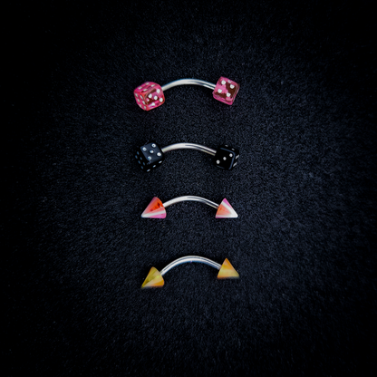 Body Jewelry - Mixed Packs of Stainless Steel 16g Curved and Straight Barbells