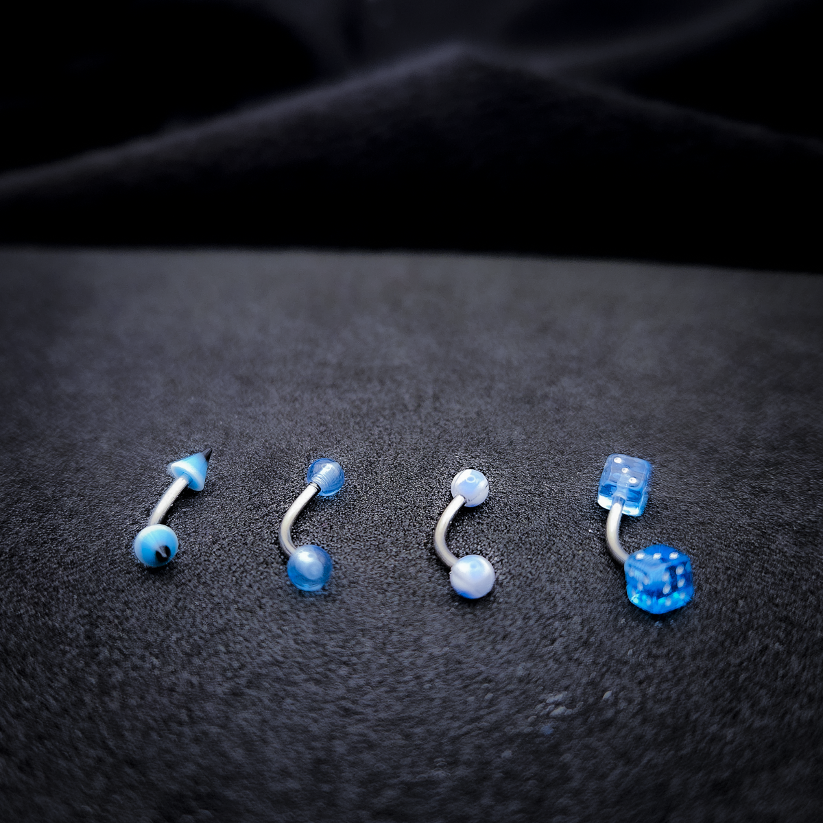 Body Jewelry - Mixed Packs of Stainless Steel 16g Curved and Straight Barbells