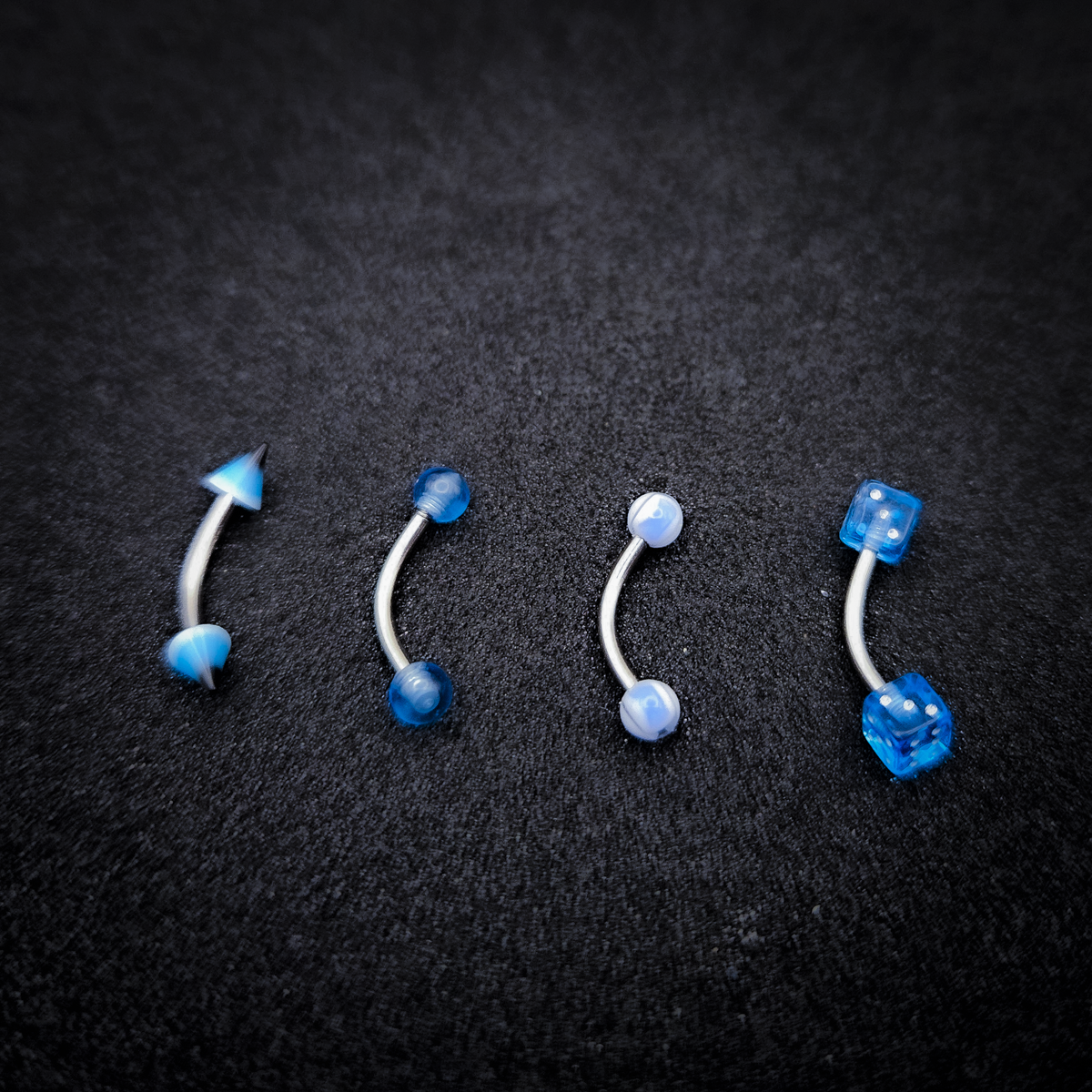Body Jewelry - Mixed Packs of Stainless Steel 16g Curved and Straight Barbells