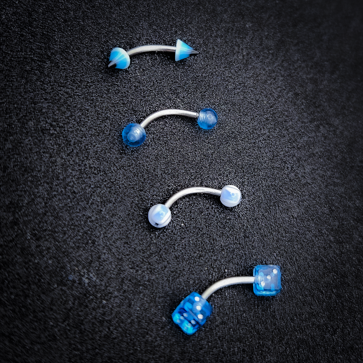 Body Jewelry - Mixed Packs of Stainless Steel 16g Curved and Straight Barbells