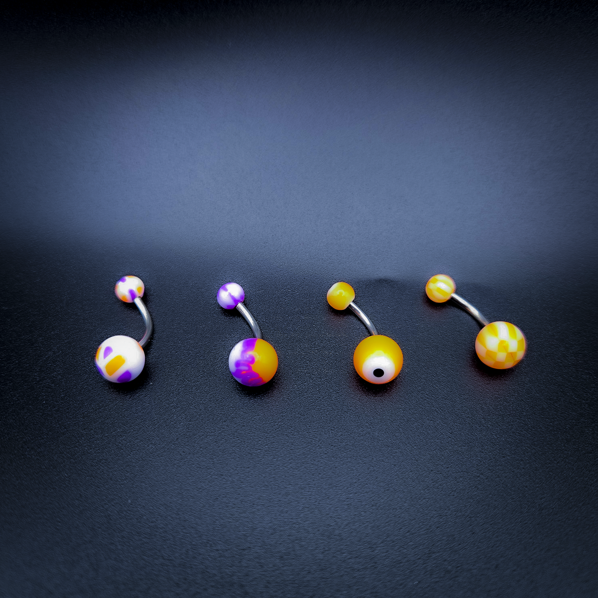 Body Jewelry - Mixed Packs of Stainless Steel 14g Curved and Straight Barbells