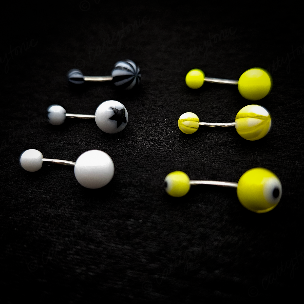 Body Jewelry - Mixed Packs of Stainless Steel 14g Curved Barbells