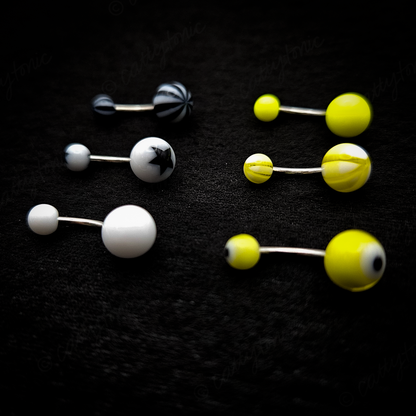 Body Jewelry - Mixed Packs of Stainless Steel 14g Curved Barbells