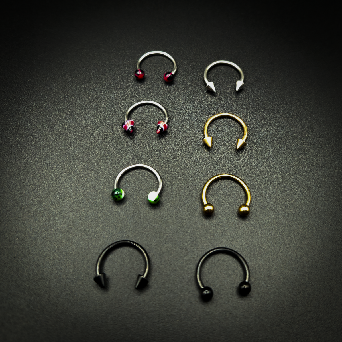 Body Jewelry - Mixed Packs of Stainless Steel 14g Curved Barbells