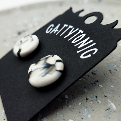 Patterned Stud Earring Pairs - 1/2"