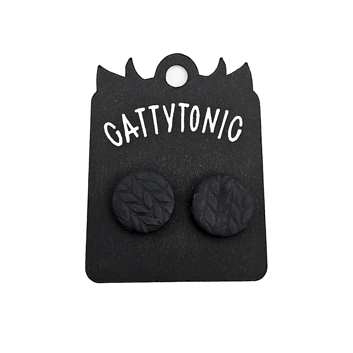 Solid Textured Stud Earrings - 1/2"