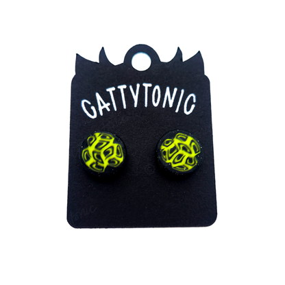 Patterned Stud Earring Pairs - 1/2"