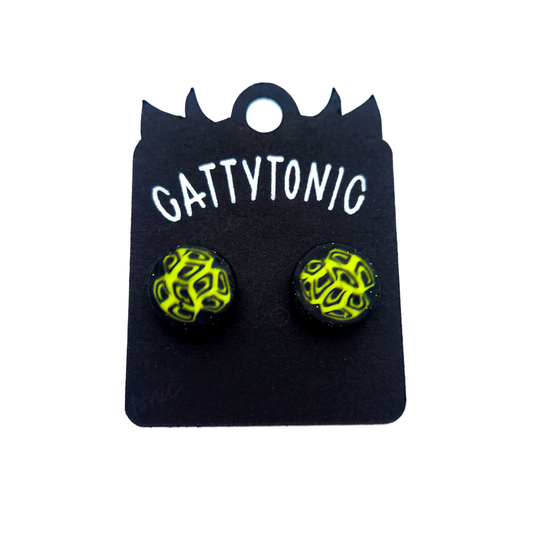 Patterned Stud Earring Pairs - 1/2"