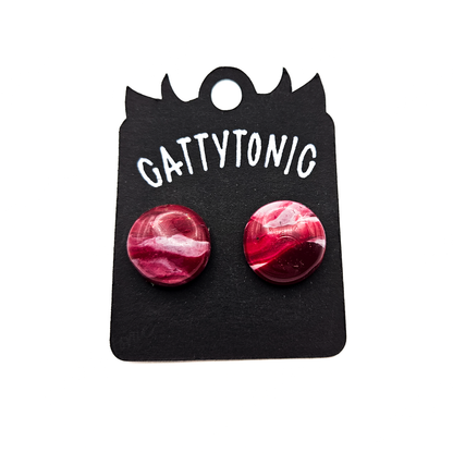 Patterned Stud Earring Pairs - 1/2"