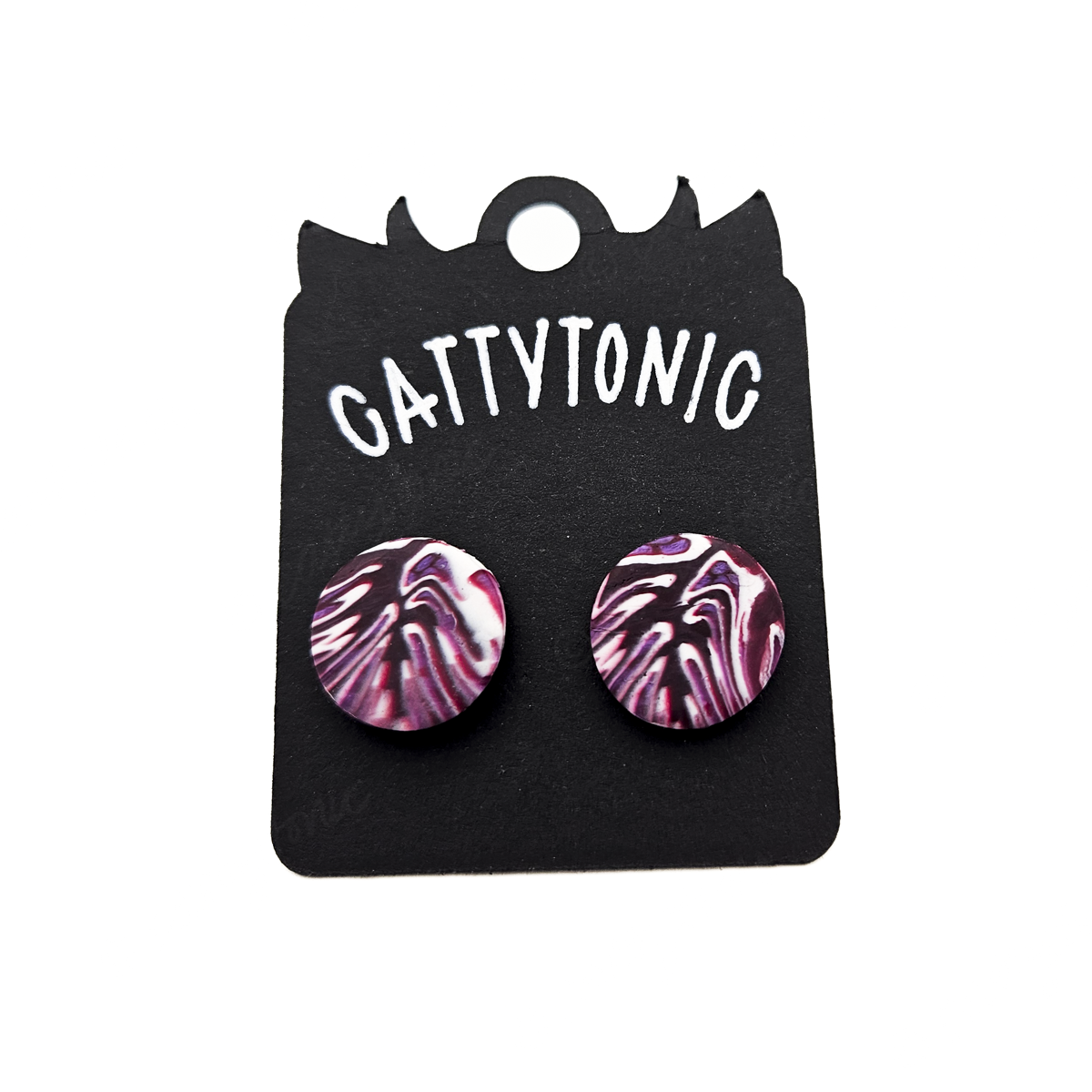 Patterned Stud Earring Pairs - 1/2"