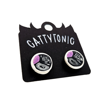 Patterned Stud Earring Pairs - 1/2"