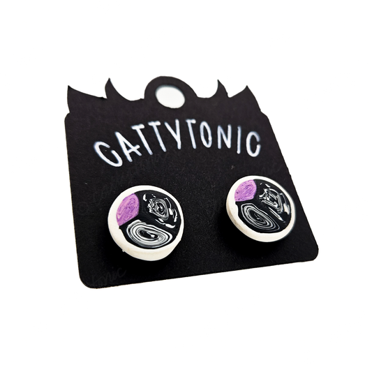 Patterned Stud Earring Pairs - 1/2"