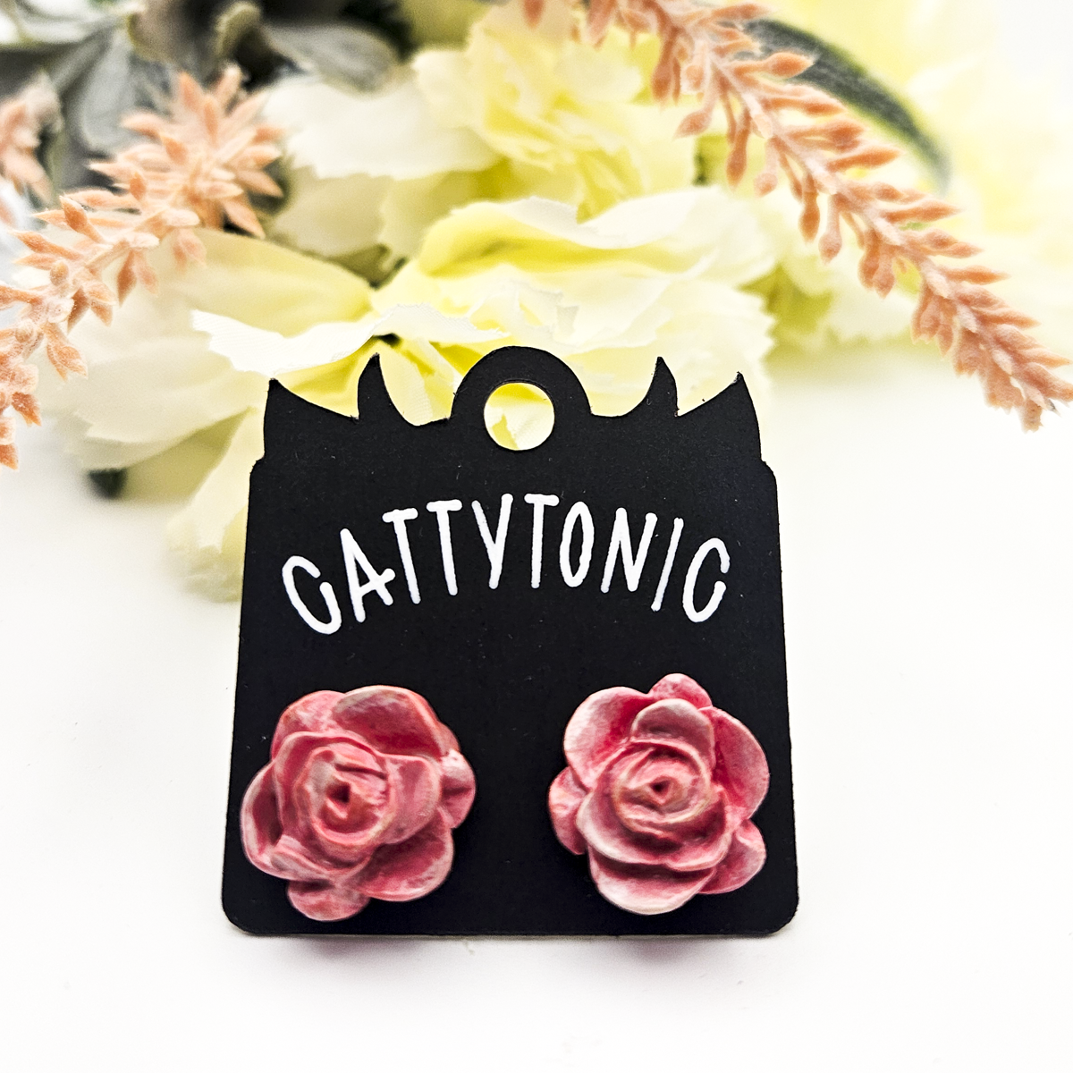 Rose Stud Earrings