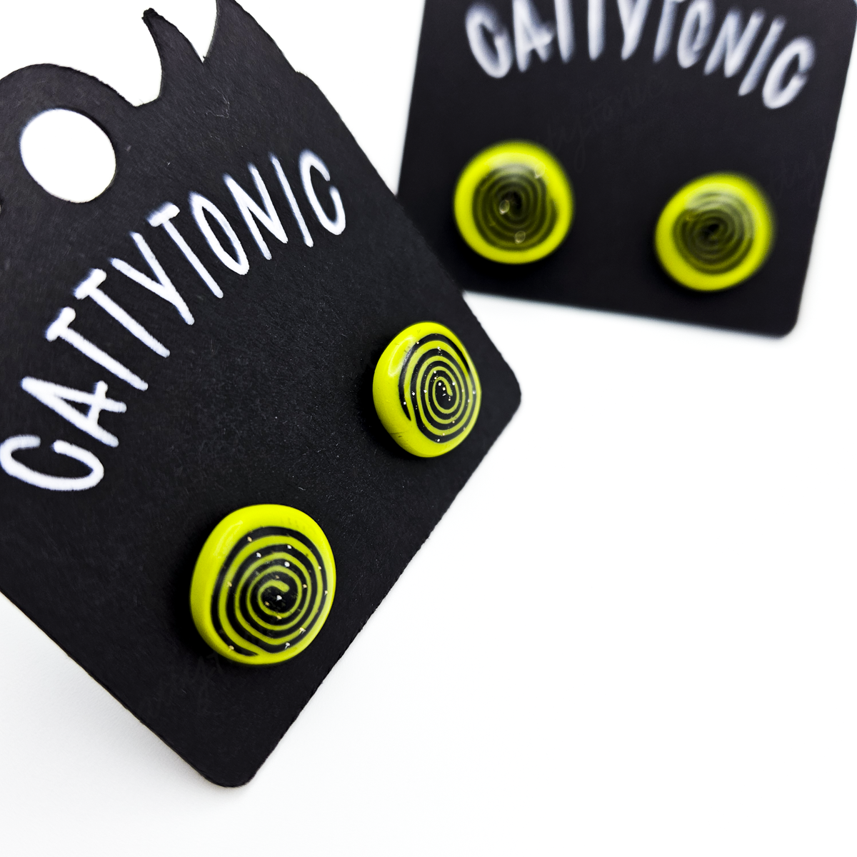 Stud Earring Pairs - 1/4" Spirals