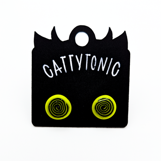 Stud Earring Pairs - 1/4" Spirals