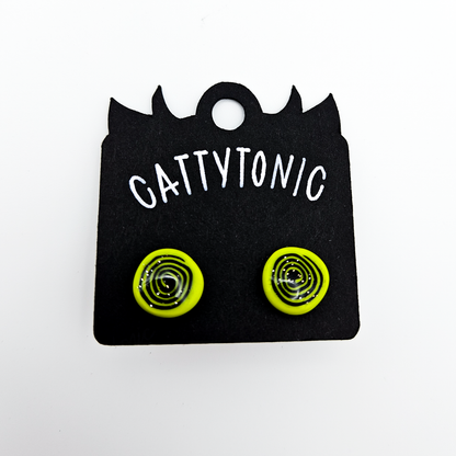 Stud Earring Pairs - 1/4" Spirals
