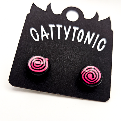 Stud Earring Pairs - 1/4" Spirals