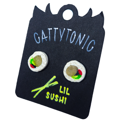 Lil Sushi Roll Stud Earrings
