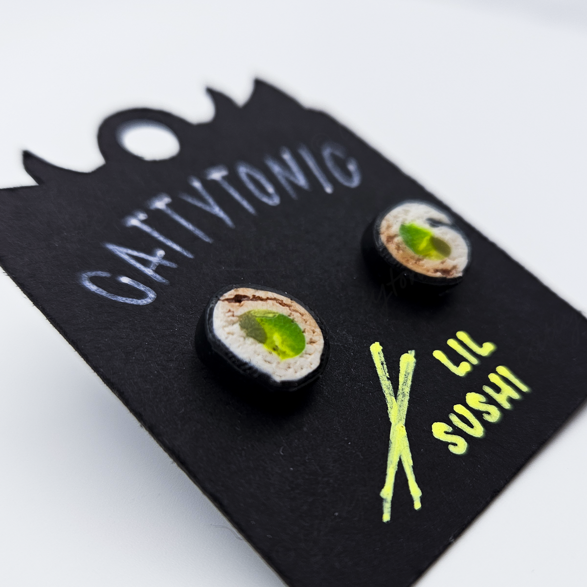 Lil Sushi Roll Stud Earrings