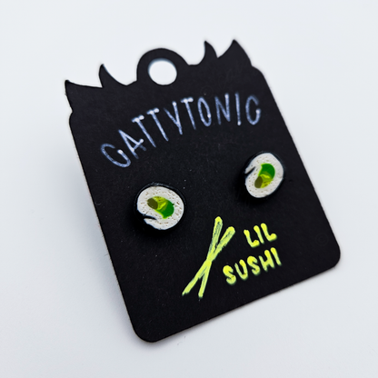 Lil Sushi Roll Stud Earrings