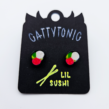 Lil Sushi Roll Stud Earrings
