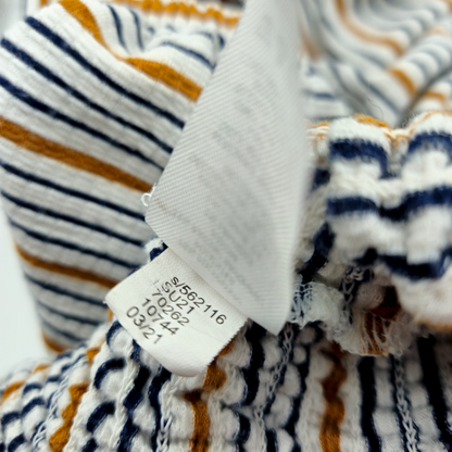 LOFT Striped Smocked Top - Women's Size S