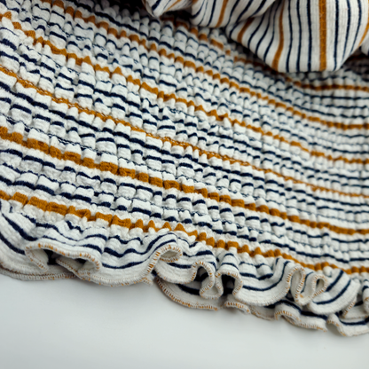 LOFT Striped Smocked Top - Women's Size S