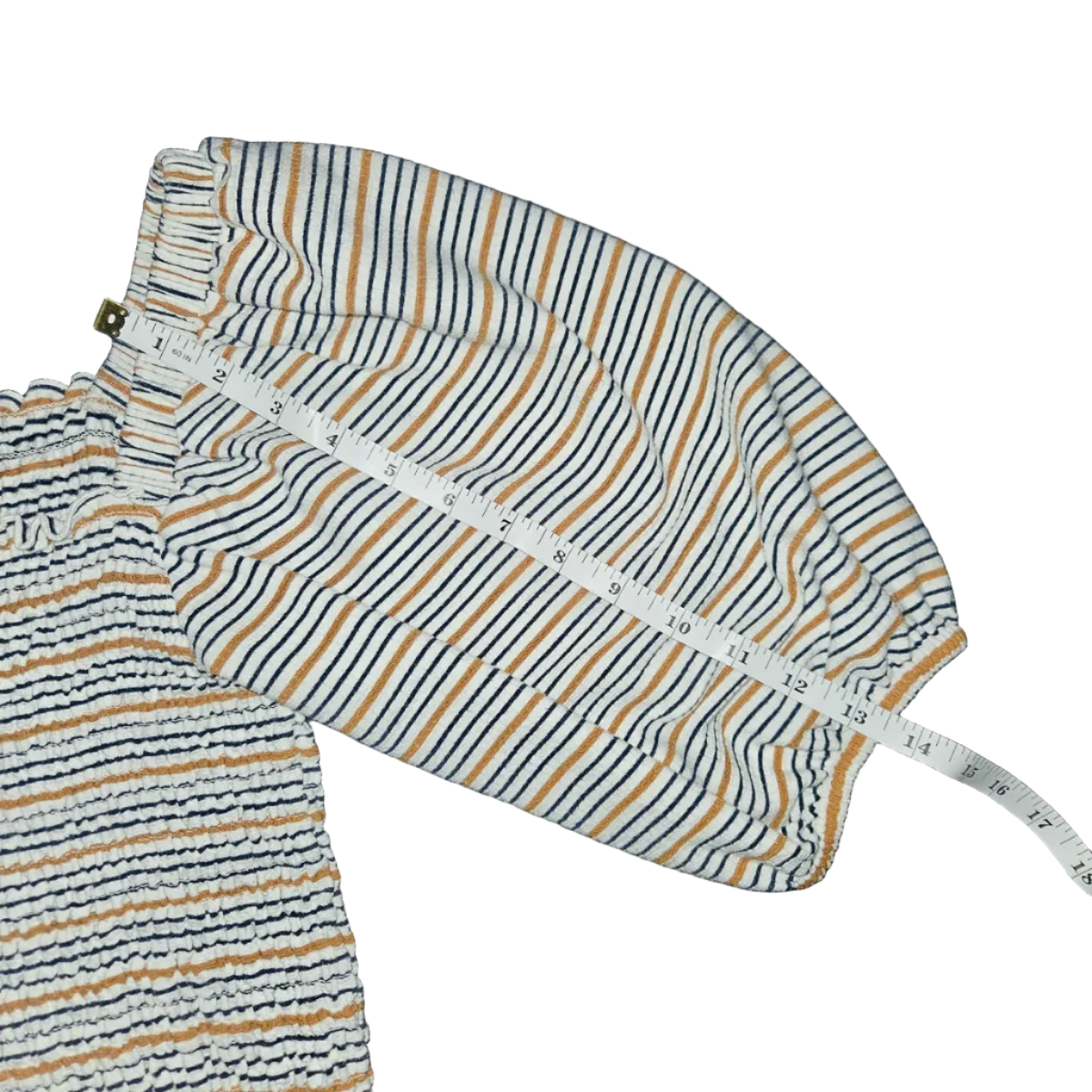 LOFT Striped Smocked Top - Women's Size S