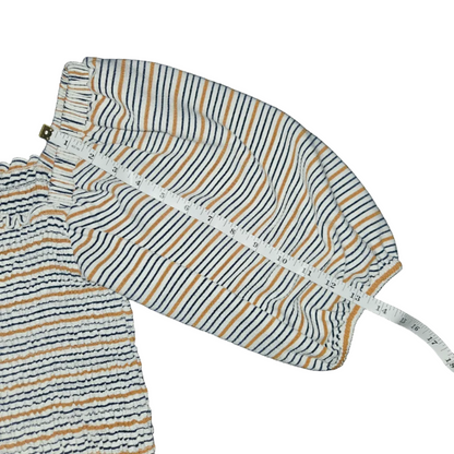 LOFT Striped Smocked Top - Women's Size S