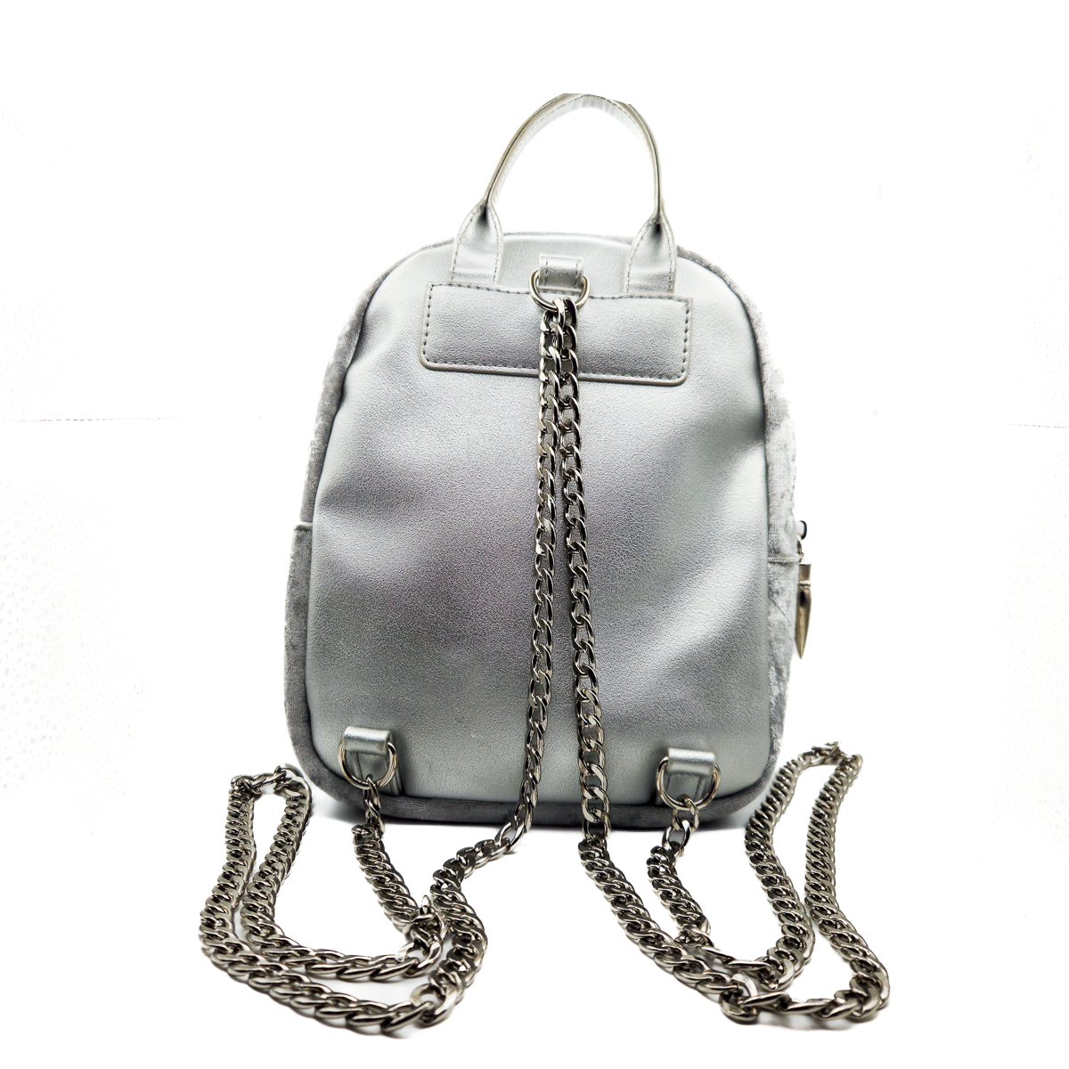 Laurel DeWitt Silver Crushed Velvet Mini Backpack – Cattytonic
