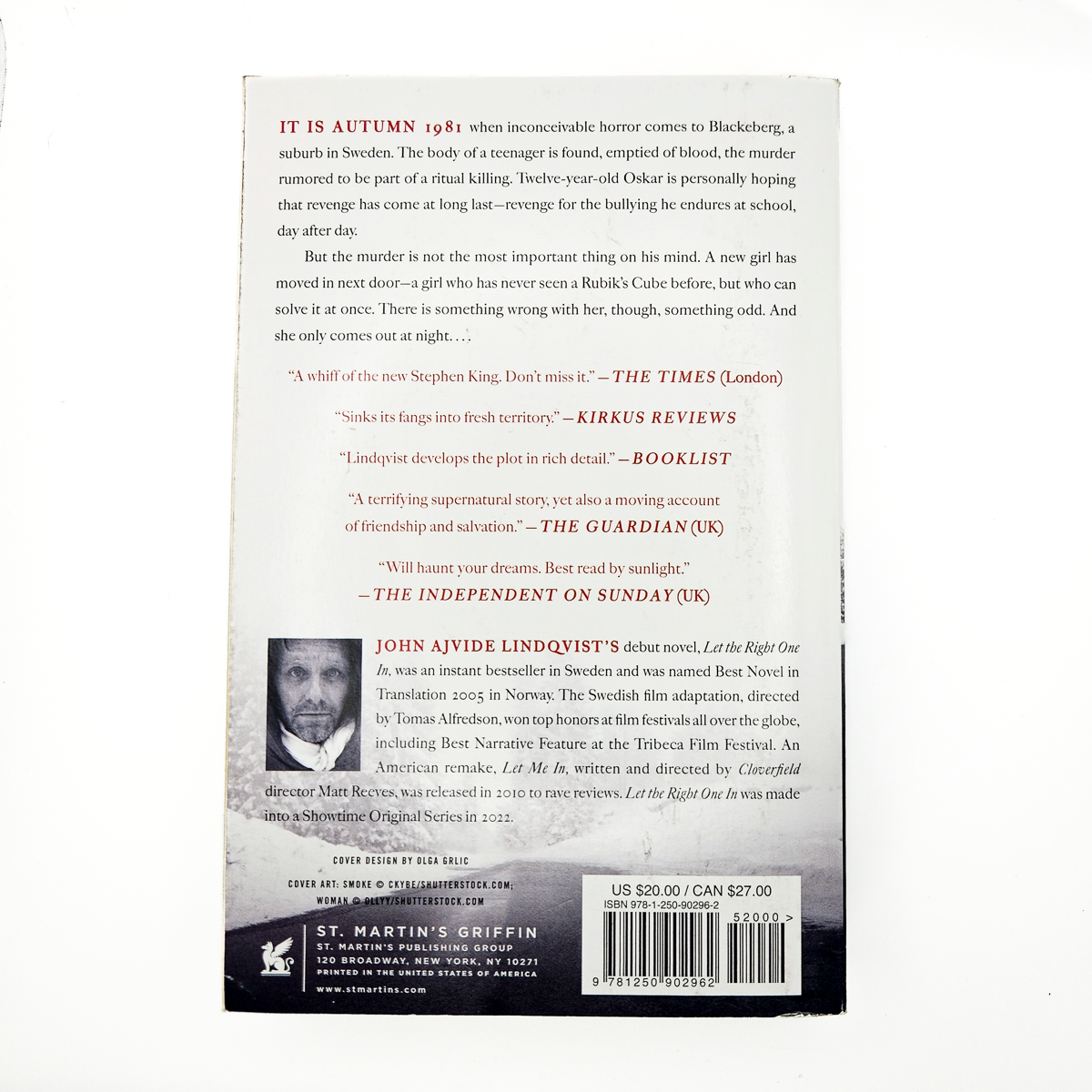 Let the Right One In - Horror Paperback by John Ajvide Lindqvist