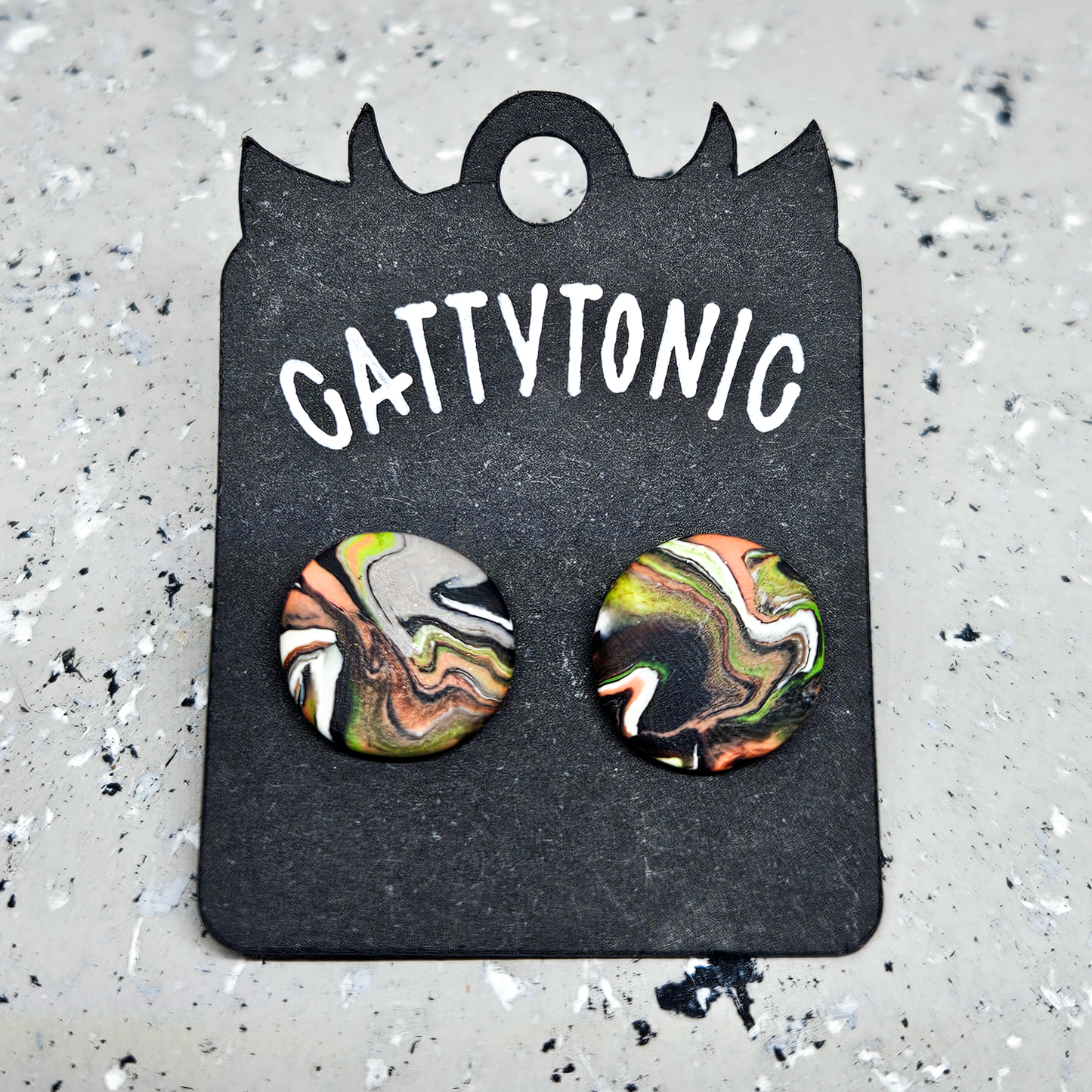 Patterned Stud Earring Pairs - 1/2"