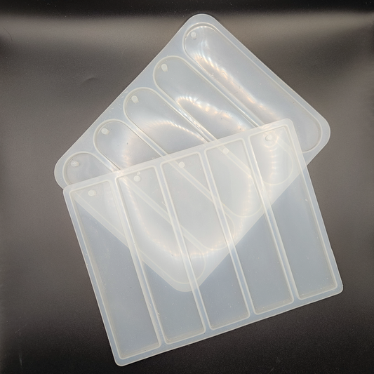 Set of 2 Bookmark Silicone Molds for Resin