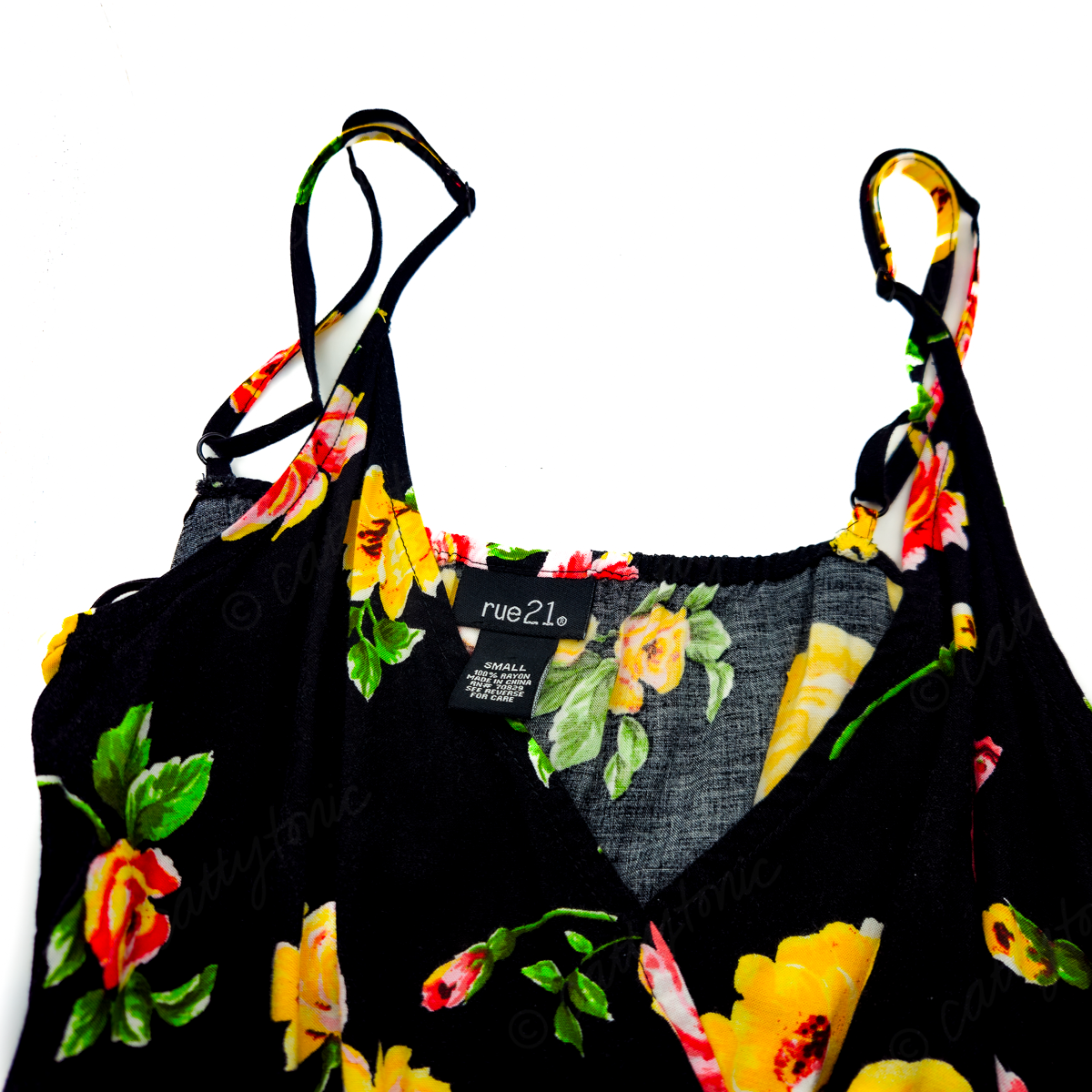 Rue 21 Peplum Floral Tank Top Size S