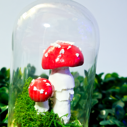 Mini Mushroom Display Cloche