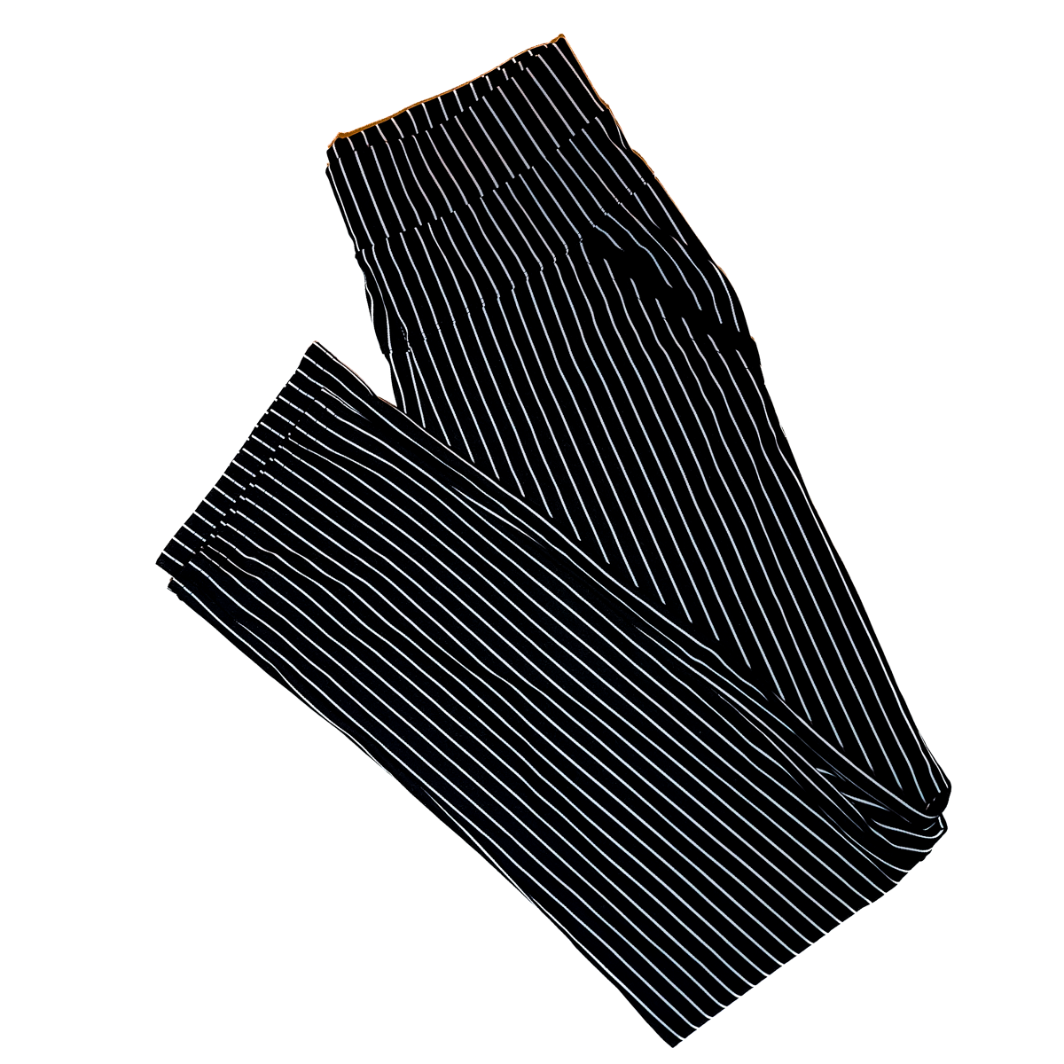 Pinstripe Black and White Ankle Cut Leggings Size L